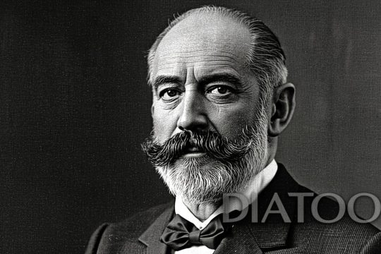 پرتره ماکس پلانک فیزیکدان برنده جایزه نوبل در مجله دیاتو